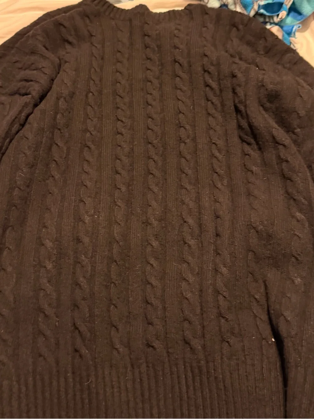 Hollister women’s Cable Knit Crewneck Sweater - Black